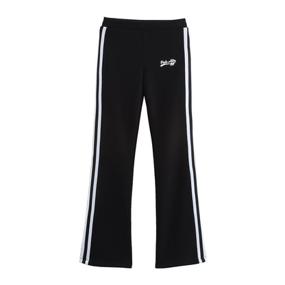 Women Clothing Spring Tube Top Bell Bottom Pants Sets