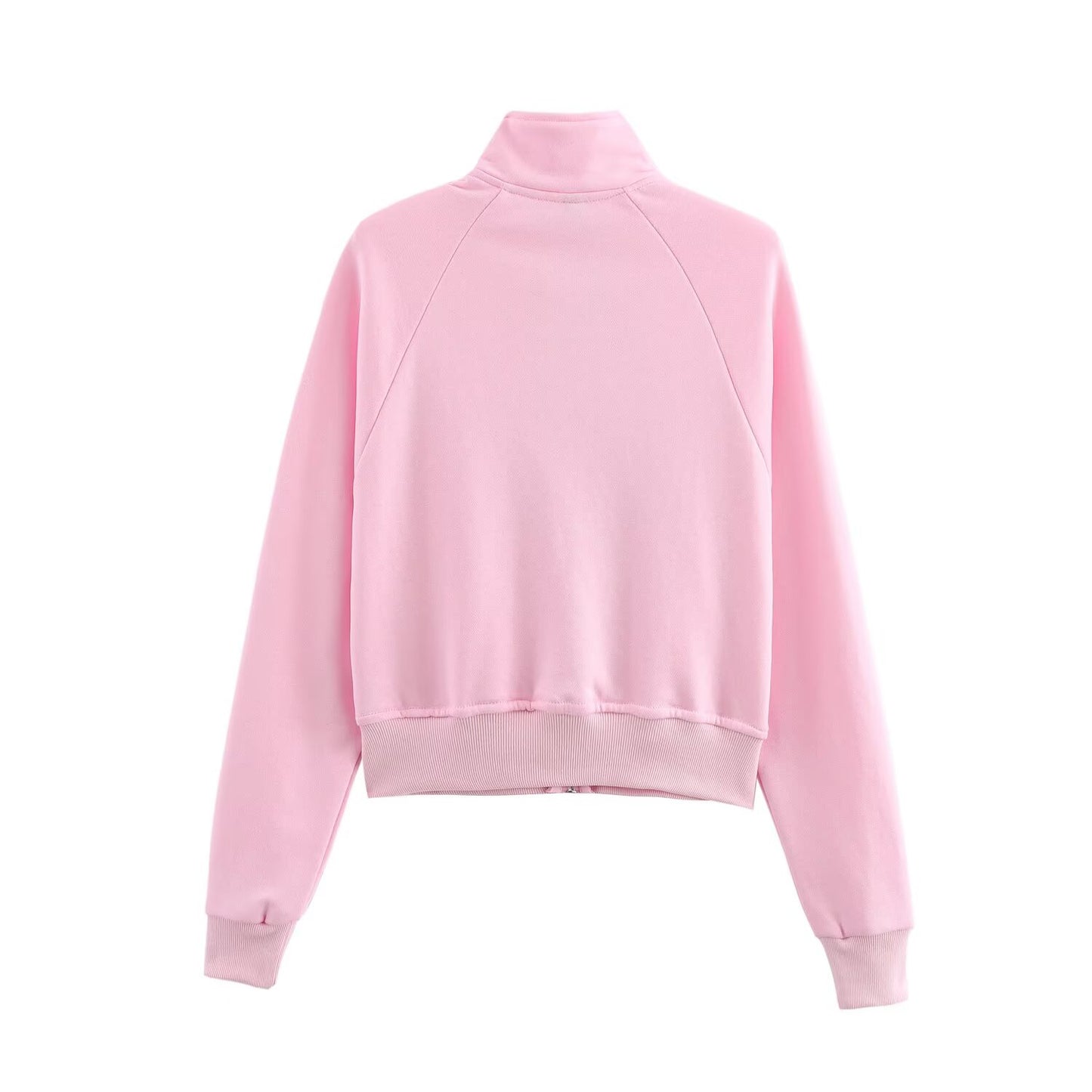 Women Clothing Long Sleeve Zipper Jacket Coat High Waist Flared Pants Sweater Set
