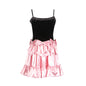 Sexy Socialite Dress Autumn Winter Light Luxury Bow Tube Top Puff Short Women