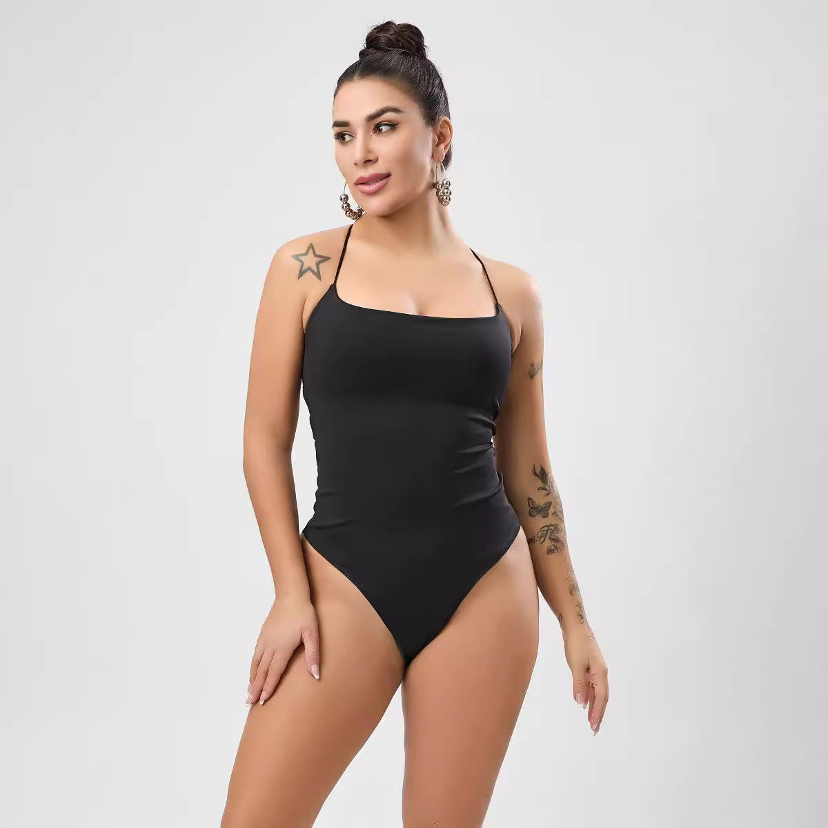 Women Clothing Sexy Crossover Lace up Jumpsuit High End Design Tight Jumpsuit