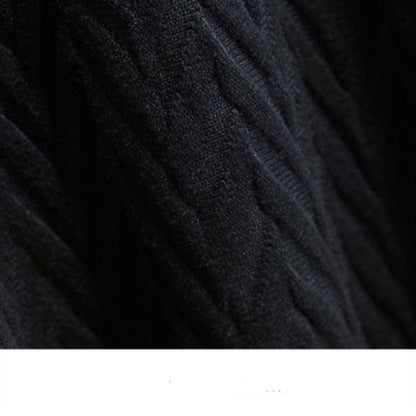 Knitted Skirt Autumn Winter Korean High Waist Knit Large Swing Skirt Women A line Skirt