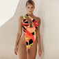 Swimsuit One Shoulder One Piece Swimwear Women Bikini High Waist Backless Sexy Women