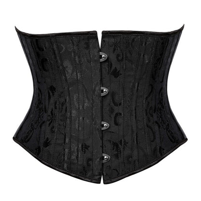 Jacquard Girdle Waist Seal Bone Corset Women Belly Contracting Chest Plate Shaping Court Shaper