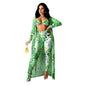 Summer Sexy Women Wear Mesh See through Shawl Long Coat Three Piece Set