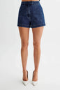 Summer Casual Sleeveless High Waist Women Denim Shorts Sets