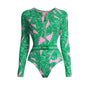 Printed One Piece Swimsuit Women's Slimming Surfing Suit Vacation