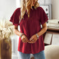 Women T shirt Spring Summer Pullover V neck Shirt Women