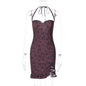 Women Wear Summer Sexy Lace Slim Tube Top Lace up Dress