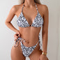 Sexy Women Bikini Set Summer Beach Bikini Smocking Printed Bikini Swimsuit