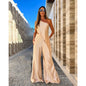 Spring Summer Sexy Oblique Shoulder Suit Casual Loose Pockets Women Two Piece Suit