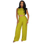 Women Clothing Women Clothing Women Clothing Short Lace Up Wide Leg Pants Sexy Two Piece Suit